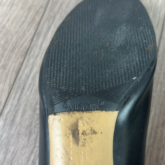Salvatore Ferragamo VERA VARA bow pumps black leather size 7 C width vintage - Picture 6 of 9